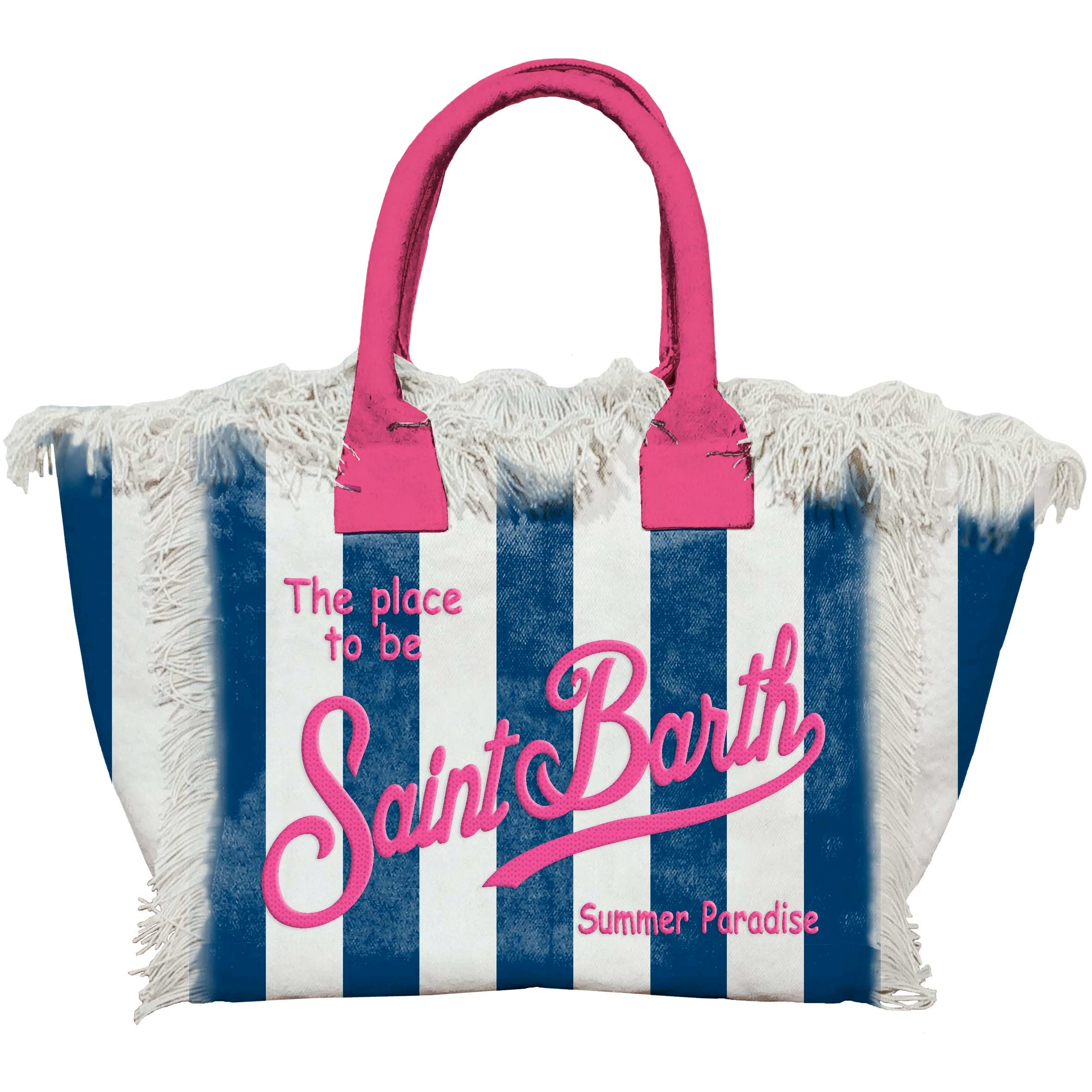 MC2 SAINT BARTH Borsa VANITY-Tina Navy/Fucsia