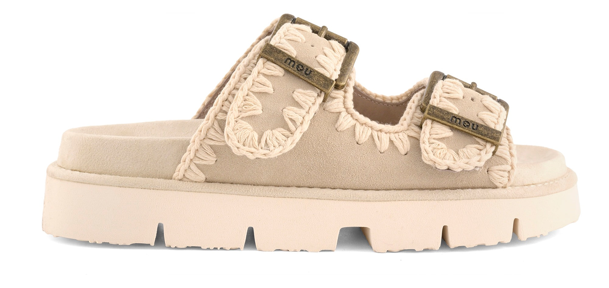 MOU Sandalo Donna BIO TWO BUCKLES-Chalk