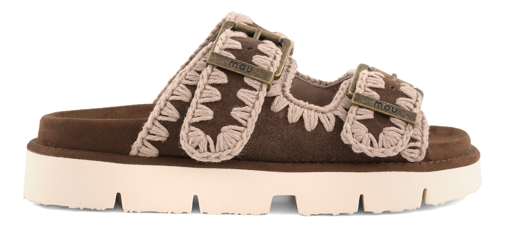 MOU Sandalo Donna BIO TWO BUCKLES-Deep Brown