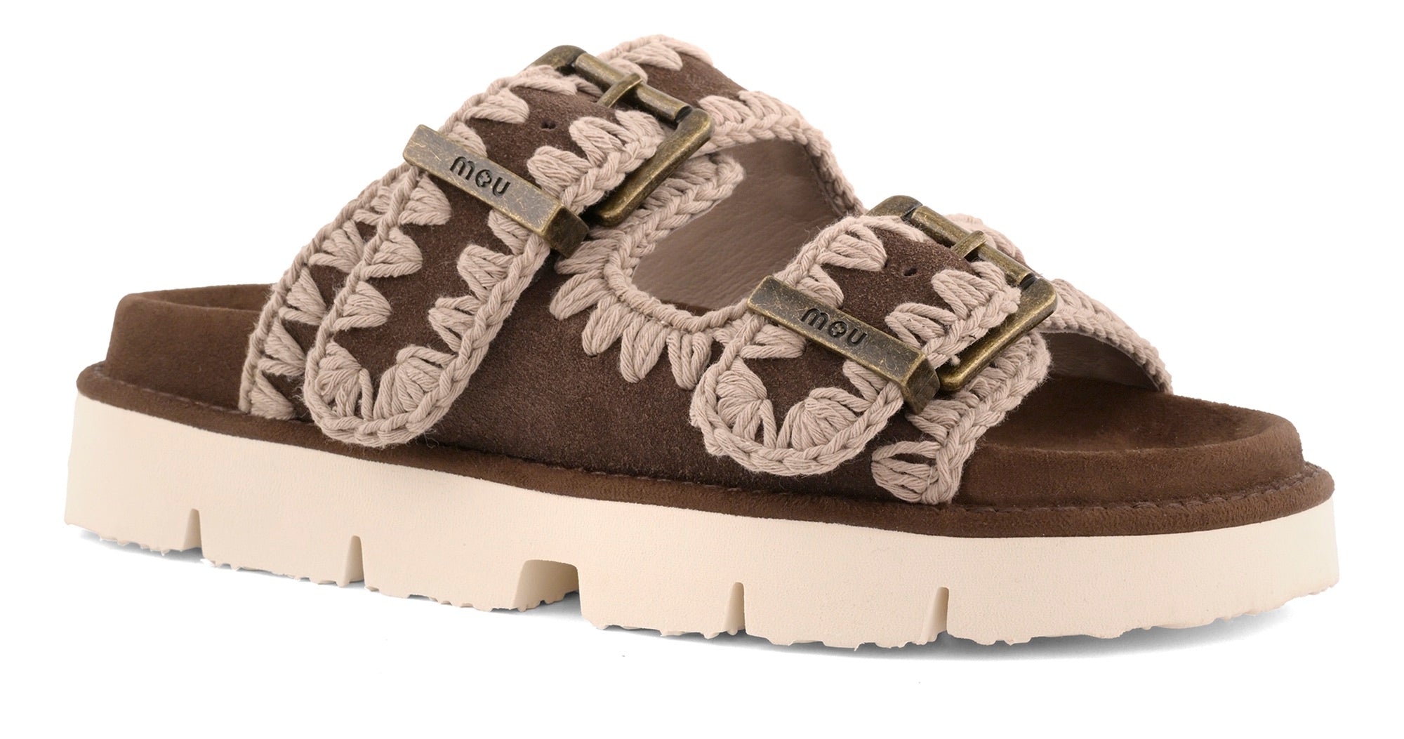 MOU Sandalo Donna BIO TWO BUCKLES-Deep Brown