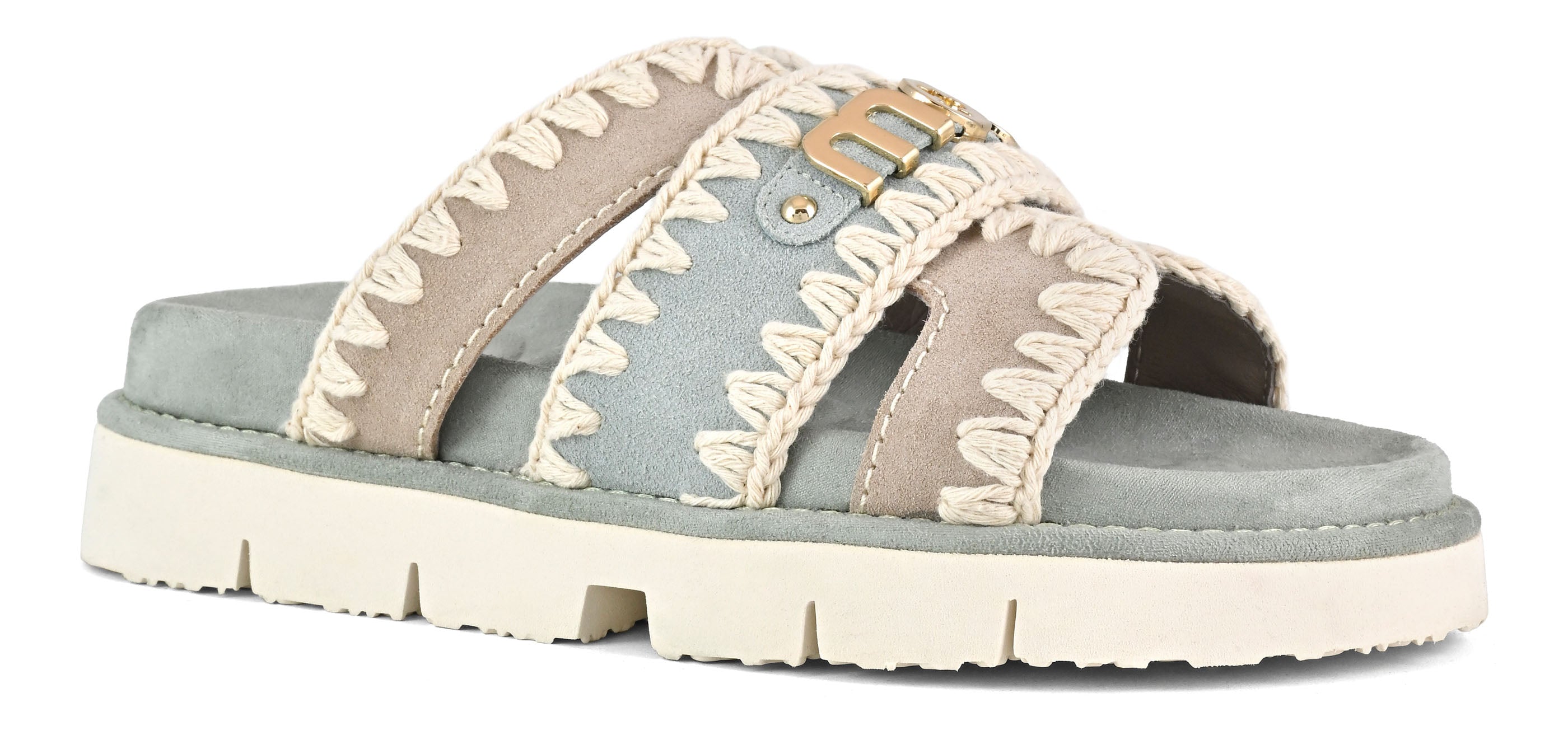 MOU Sandalo Donna BIO BICOLOR METAL LOG-Tea
