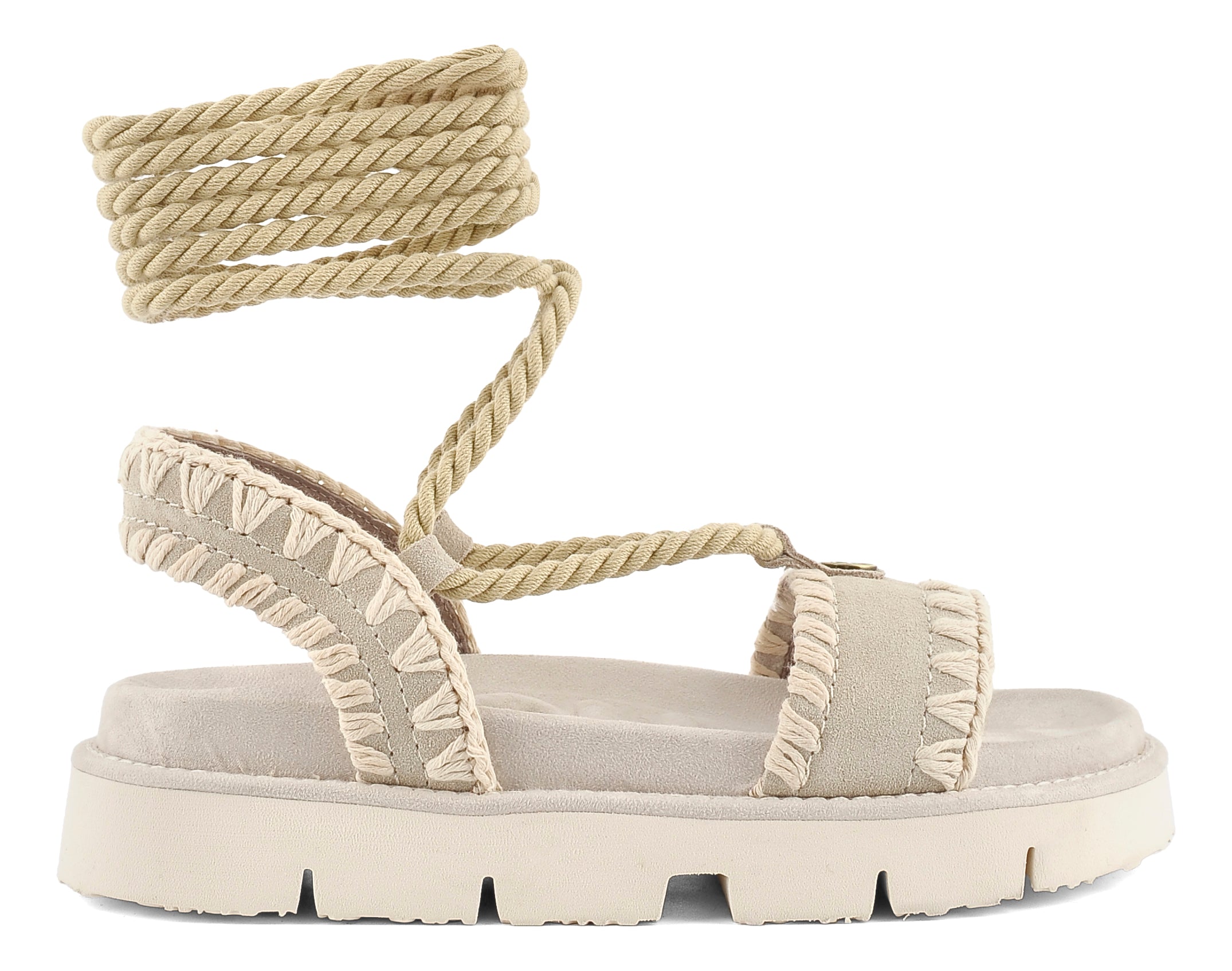MOU Sandalo Donna BIO CORD LACES-Chalk
