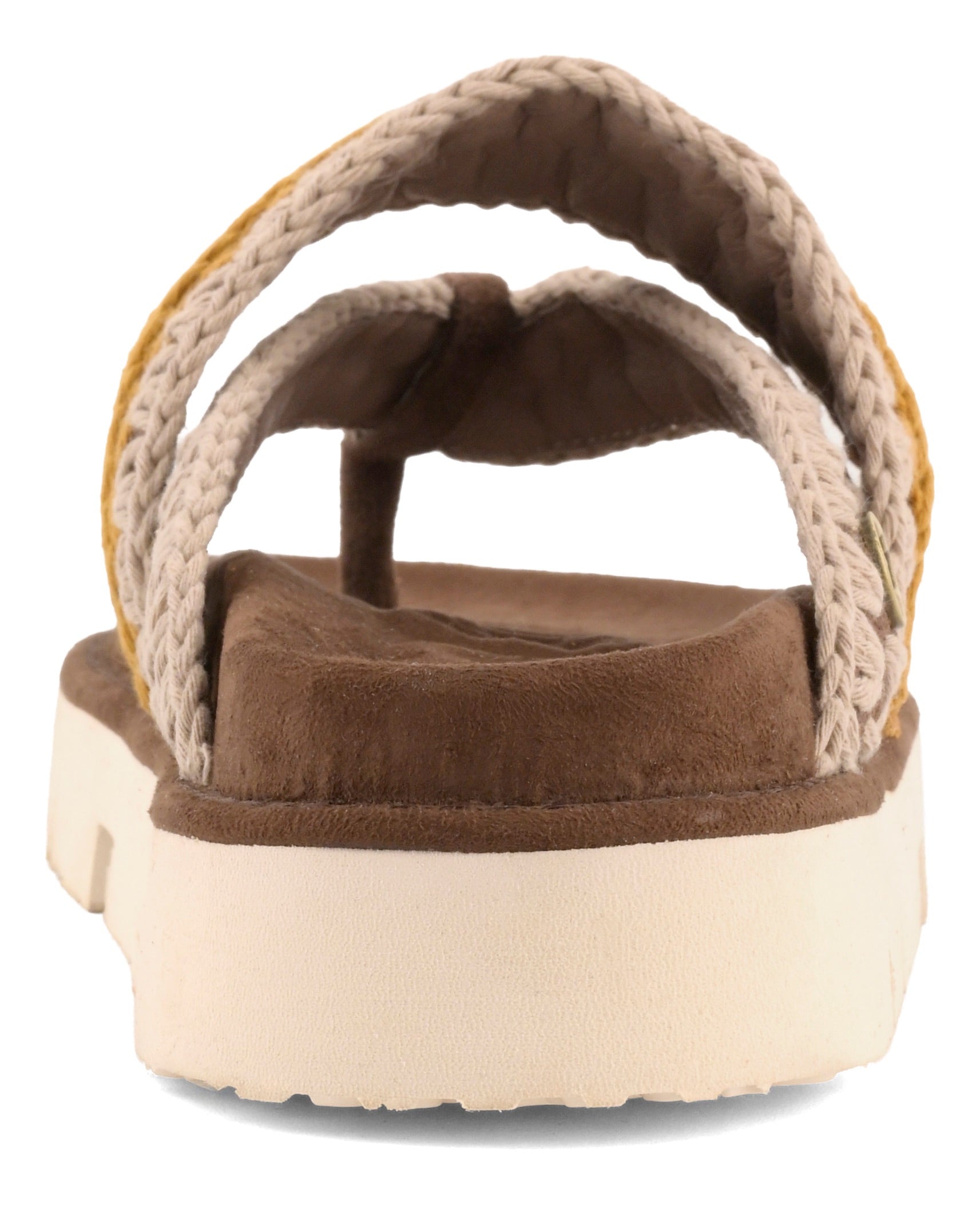 MOU Sandalo Donna BIO THONG COLORED STITCHING-Deep Brown