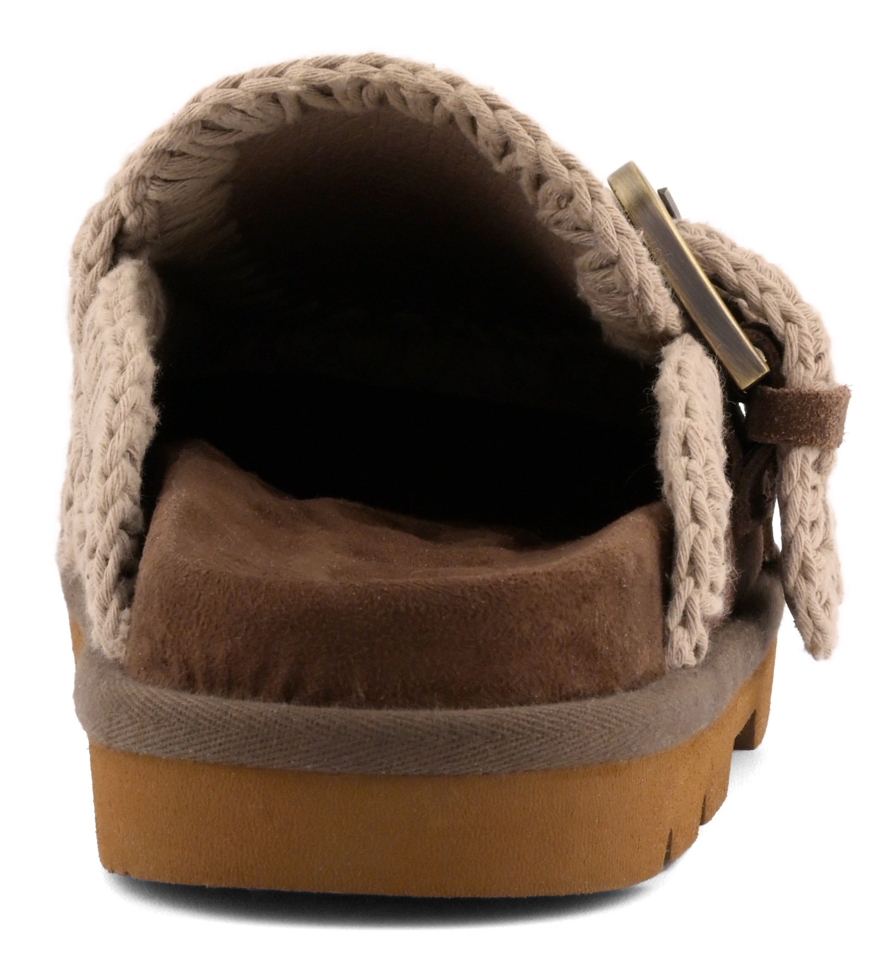 MOU Sabot Donna LOW BIO TWO BUCKLES-Deep Brown