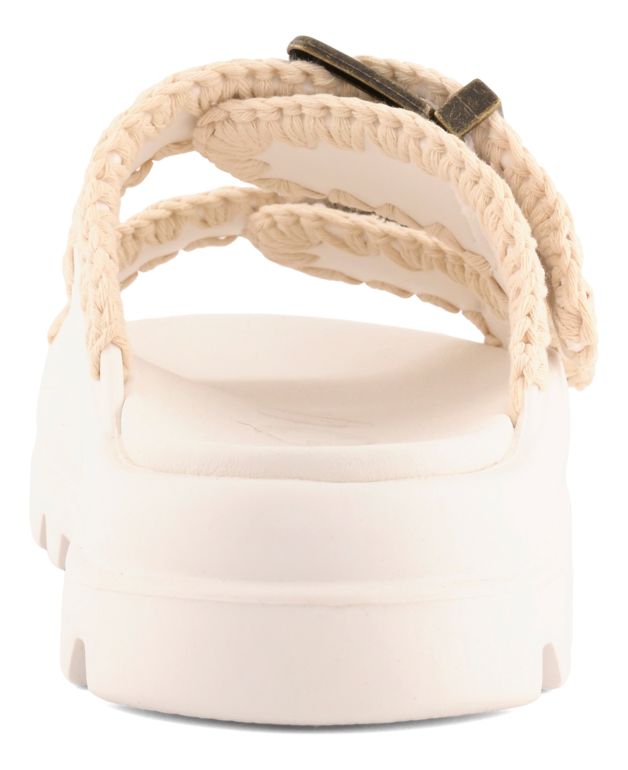 MOU Ciabatta Donna EVA ONE PIECE SLIDE TWO BUCKLE-White