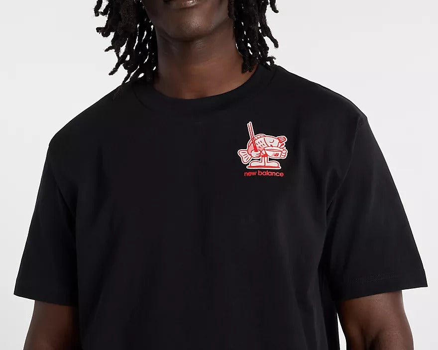 NEW BALANCE T-SHIRT Uomo RAMEN-Black