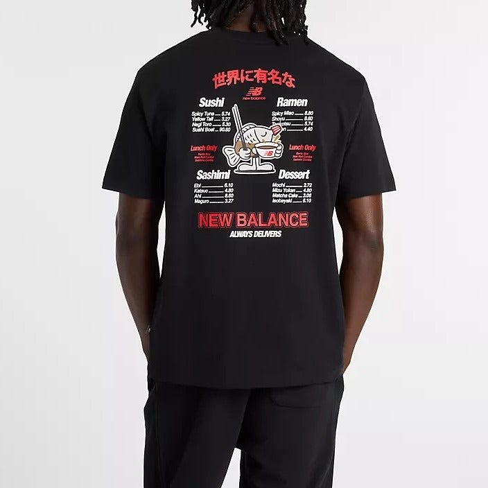 NEW BALANCE T-SHIRT Uomo RAMEN-Black