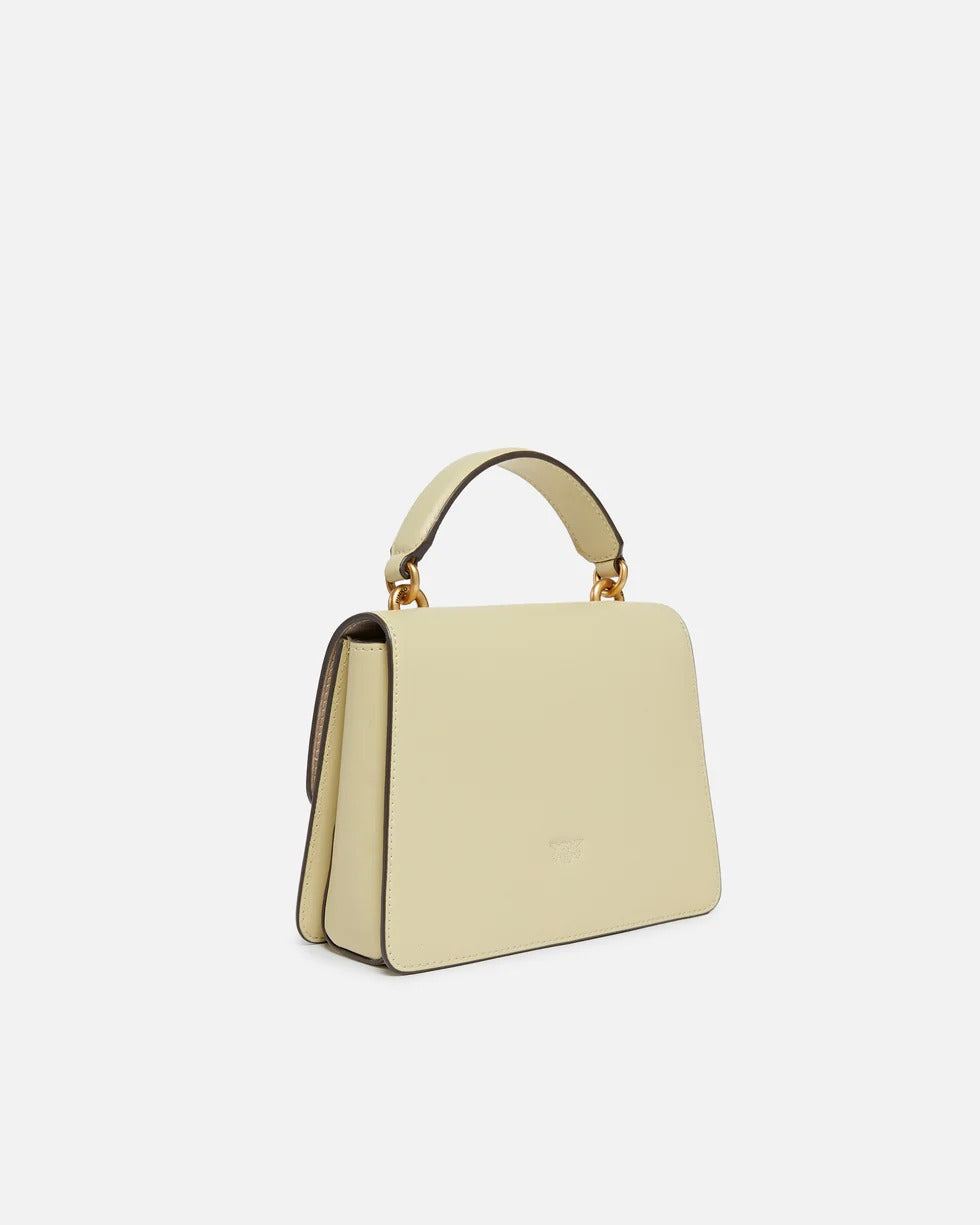 PINKO Borsa Mini Love One Top Handle Light Simply-Beige/Antique Gold