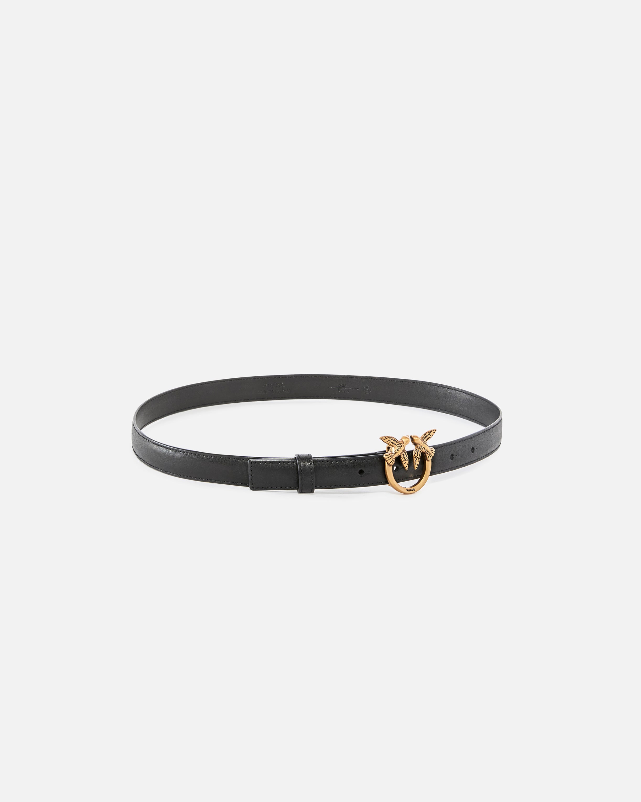 PINKO CINTURA LOVE BERRY H2-Nero/Antique Gold