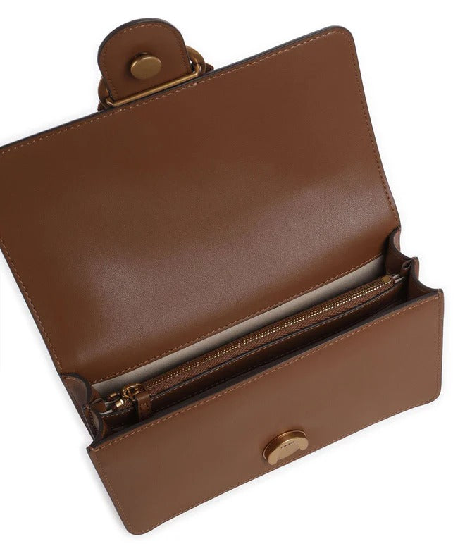 PINKO BORSA LOVE ONE MINI-Marrone/Antique Gold