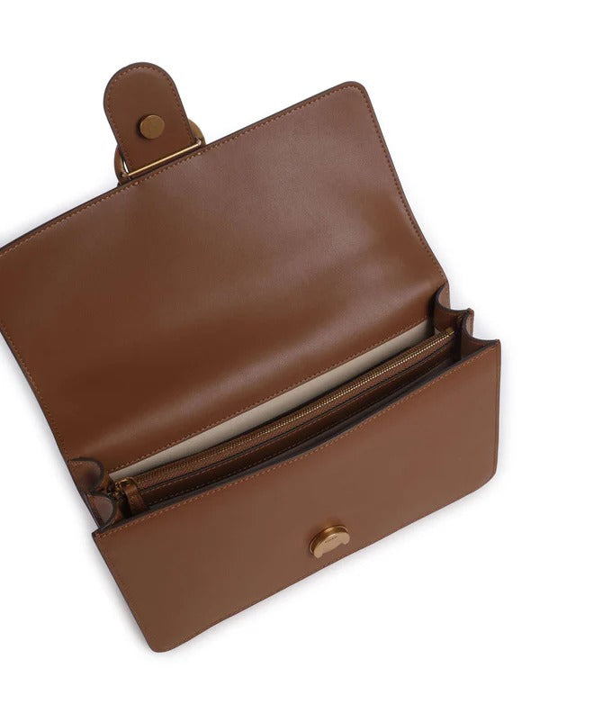 PINKO BORSA LOVE ONE CLASSIC-Marrone/Antique Gold