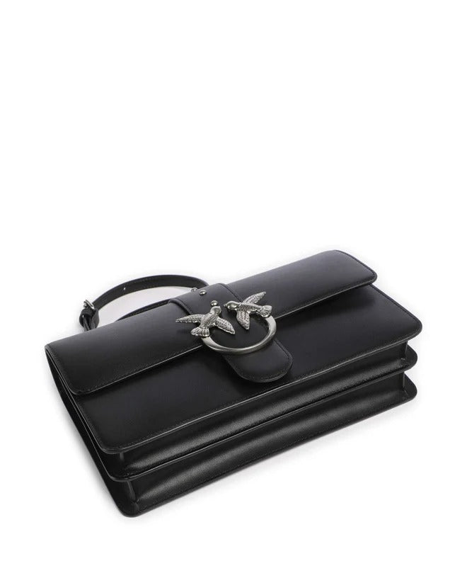 PINKO BORSA LOVE ONE CLASSIC-Nero/Old Silver