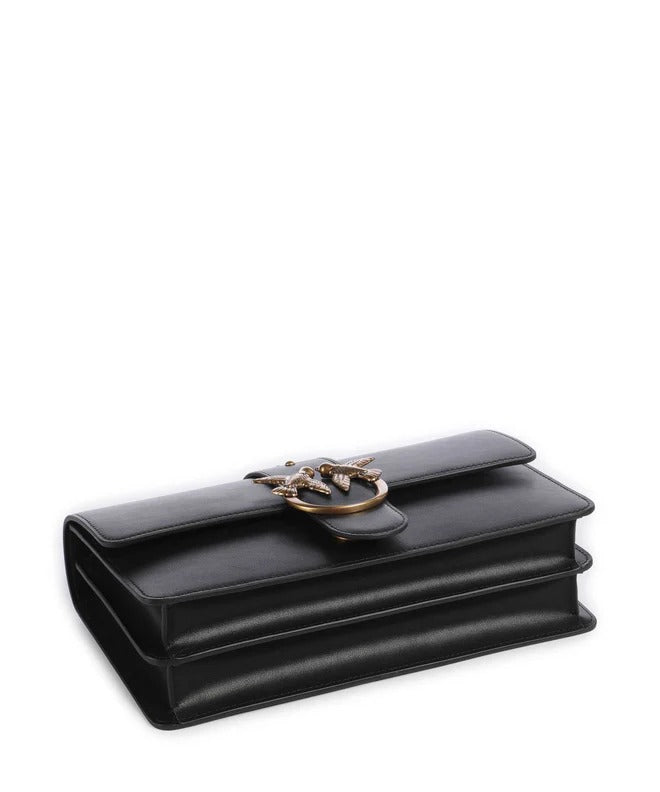 PINKO BORSA LOVE ONE CLASSIC-Nero/Antique Gold