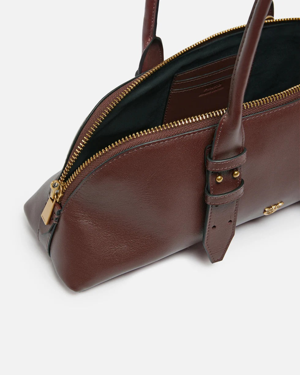 PINKO BORSA BOWLING ESCAPE HORIZONTAL Big-Burgundy/Antique Gold