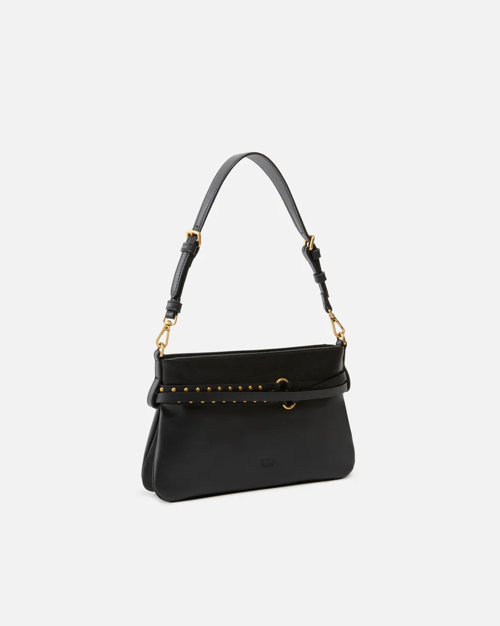 PINKO Borsa BELT BAG MINI-Nero/Antique Gold