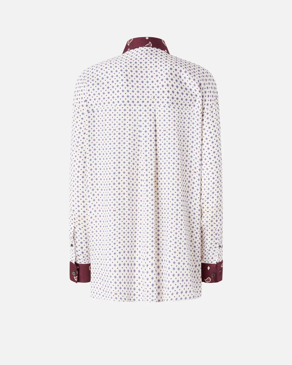 PINKO Camicia Cher-Multicolor Bordeaux/Rosso