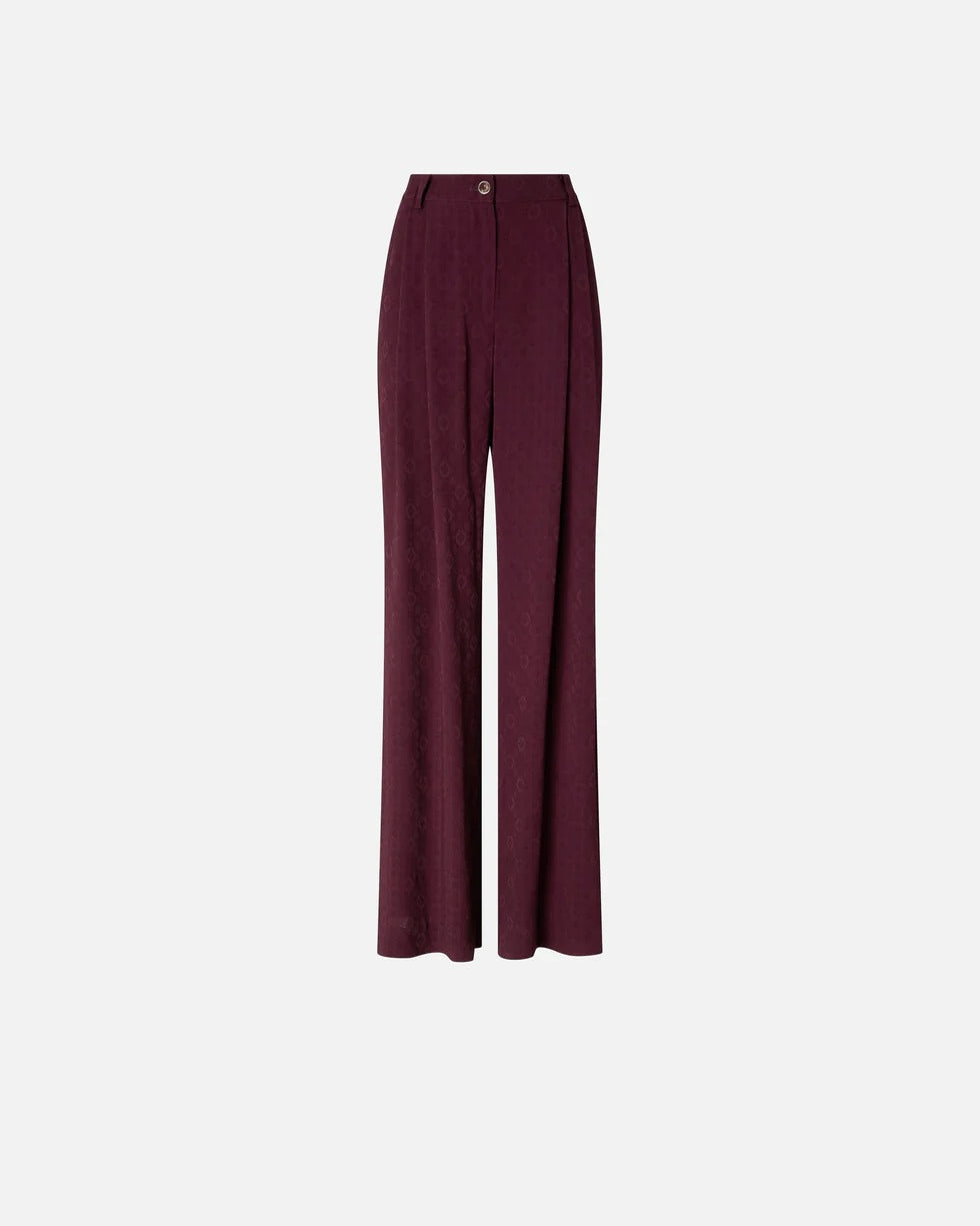 PINKO Pantalone Ruth Jacquard-Bordeaux