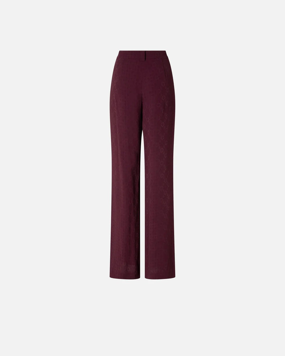 PINKO Pantalone Ruth Jacquard-Bordeaux
