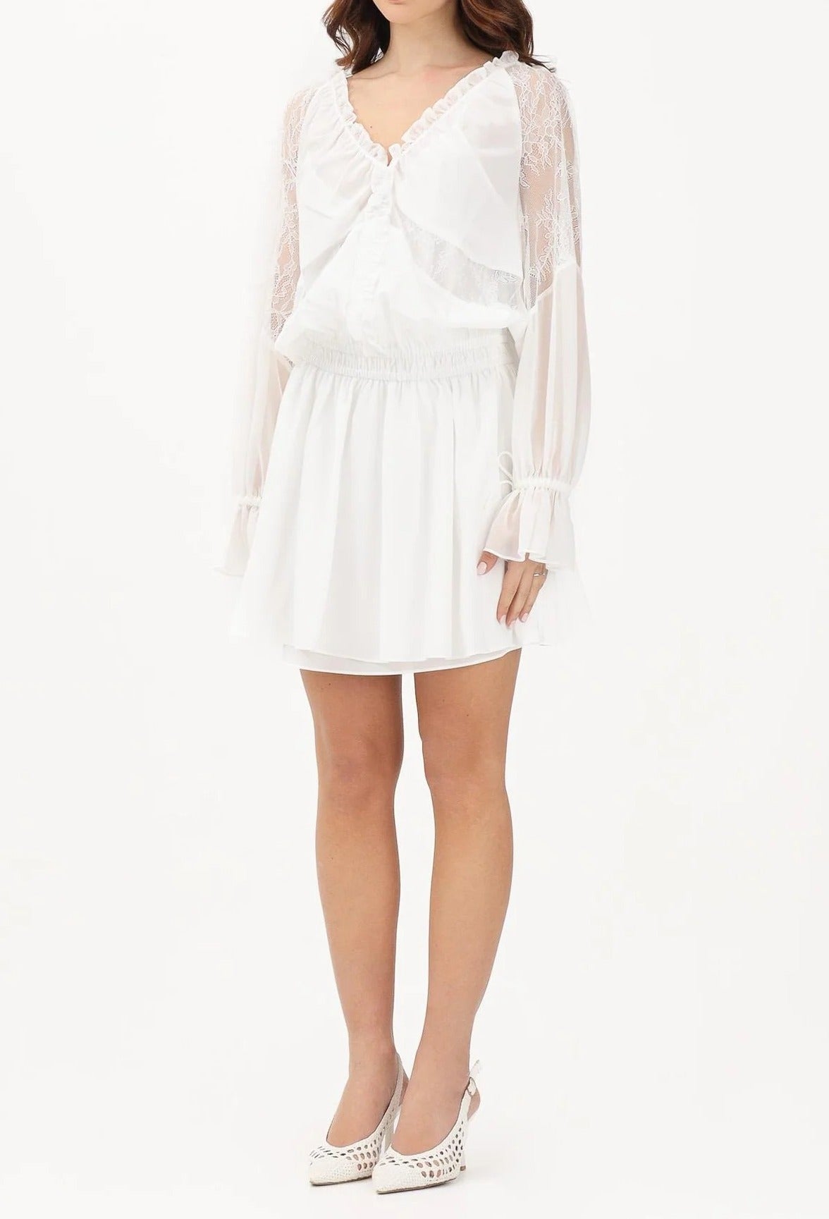 PINKO Abito Corto AGGIE-Bianco