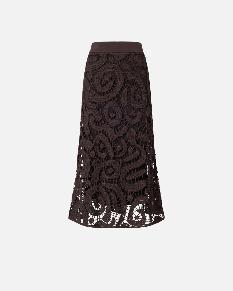 PINKO Gonna Midi MAESTRALE-Marrone