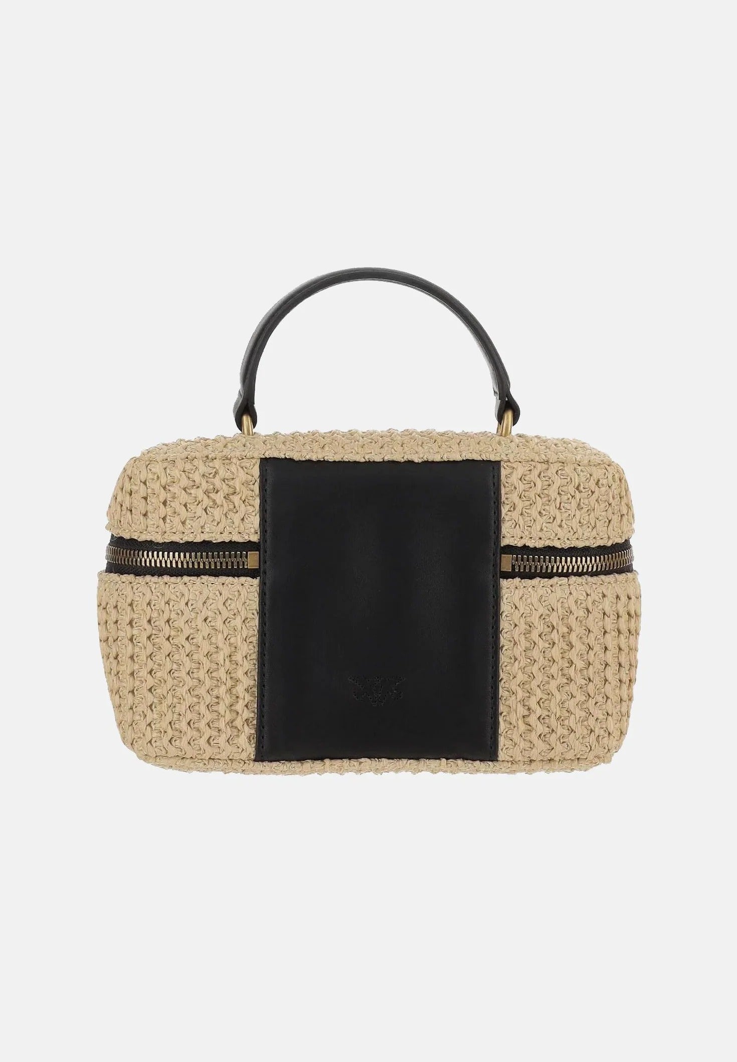 PINKO Beauty Case VANITY SOFT MINI RAFFIA-Beige