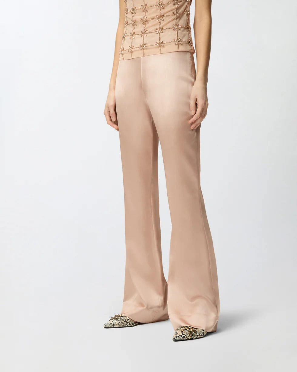 PINKO Pantalone Pinolo Satin-Rosa Beige