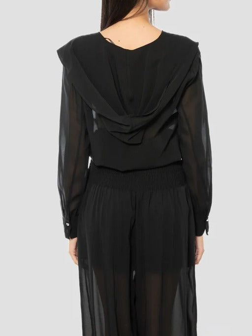 PINKO BLUSA CASTIGLIONE-Nero