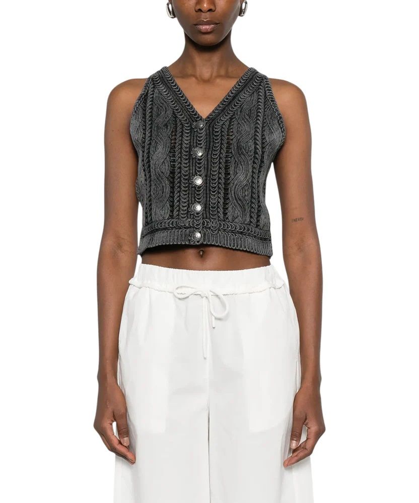 PINKO TOP MYRTUS-Grigio Scuro