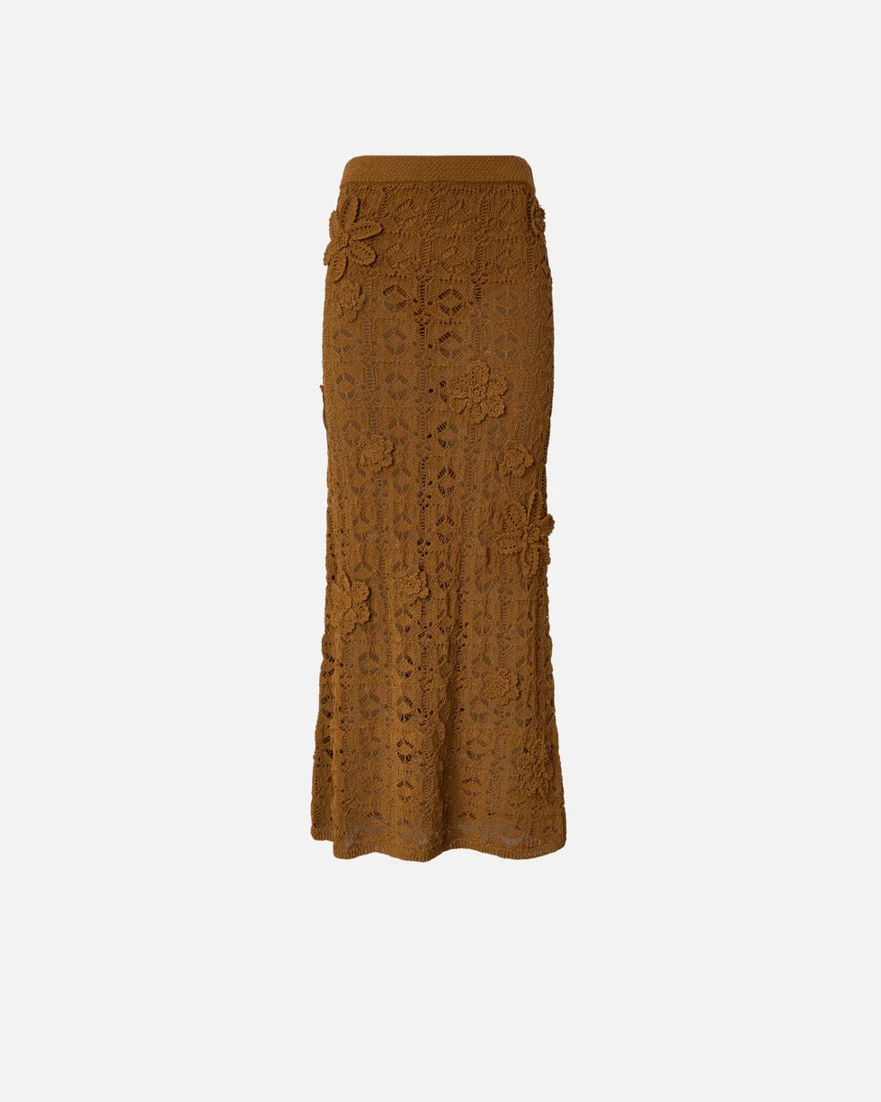 PINKO GONNA MIDI ANTHEMIS-Marrone