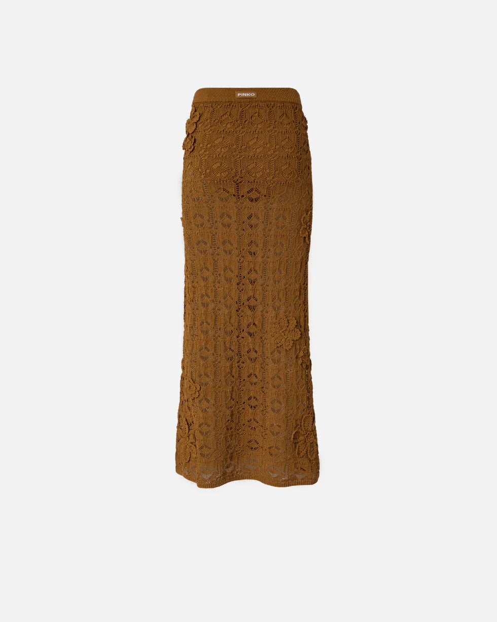 PINKO GONNA MIDI ANTHEMIS-Marrone