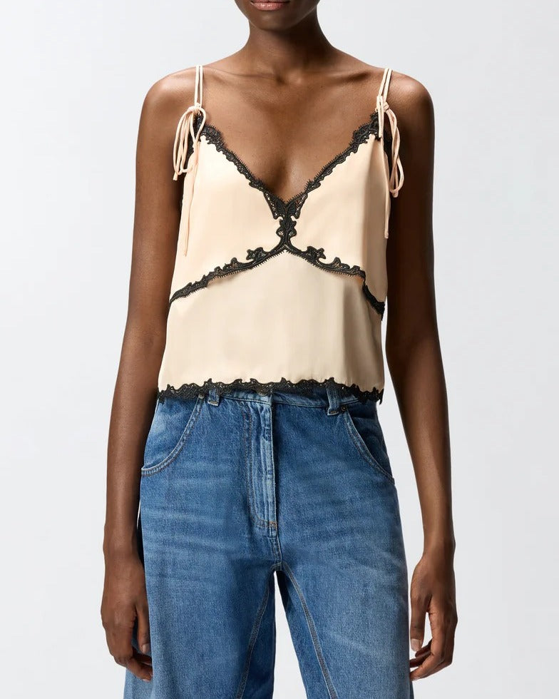 PINKO Top CANAZEI-Cipria/Nero