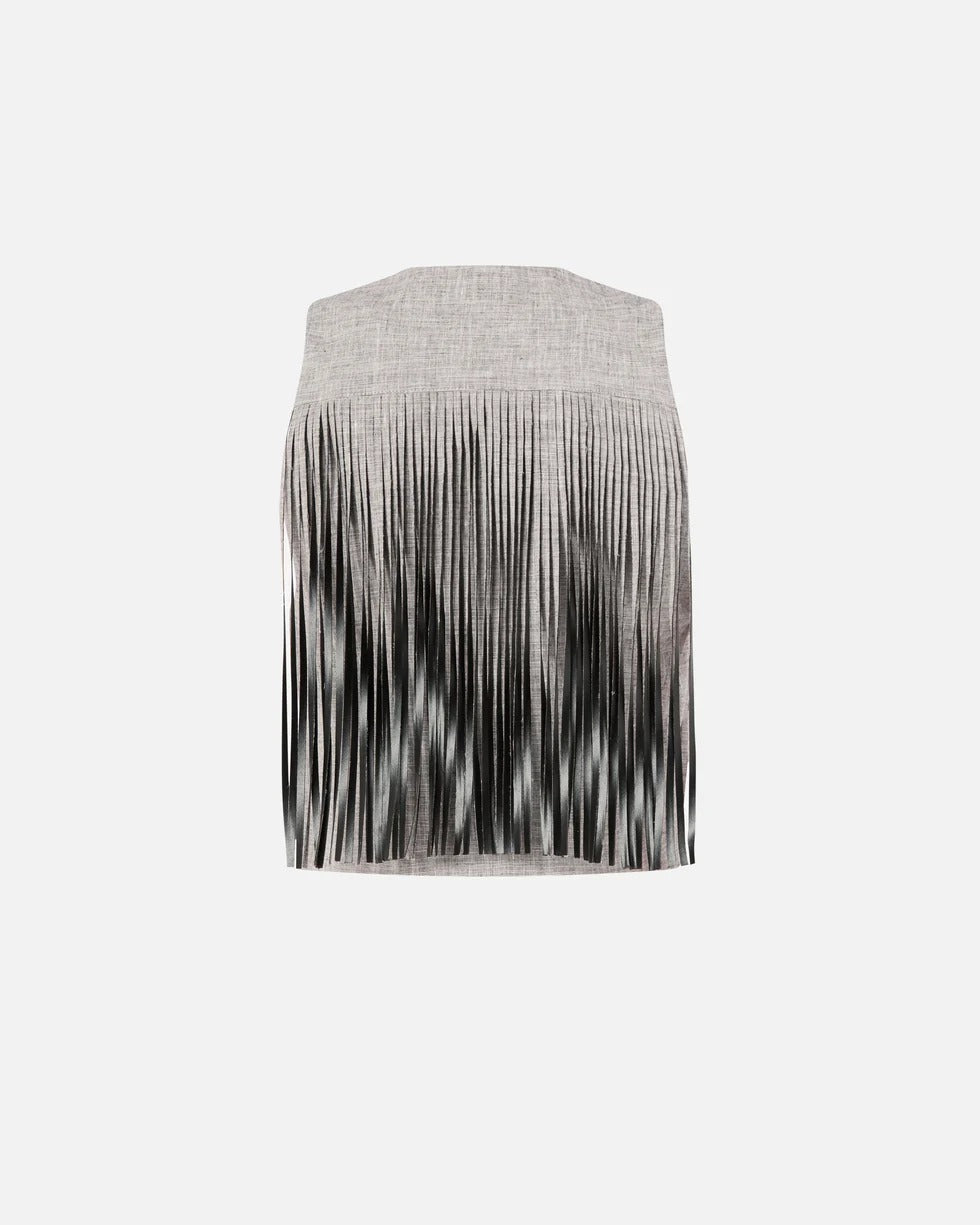 PINKO Gilet BORETTO-Nero/Bianco