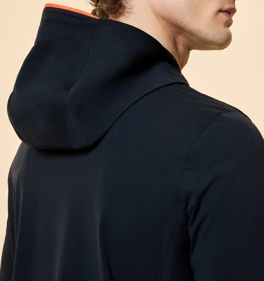 RRD Felpa Uomo Surflex Soft Touch Cappuccio-Blue Black