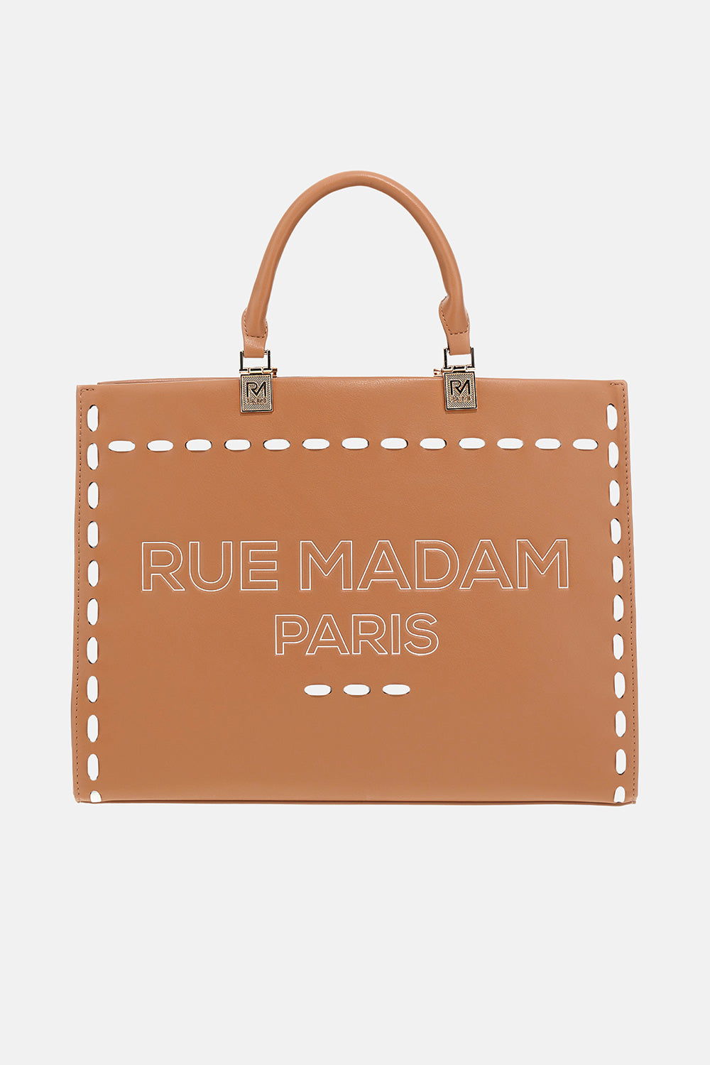 RUE MADAM Borsa ICONIQUE SPRING TOTE-Cognac