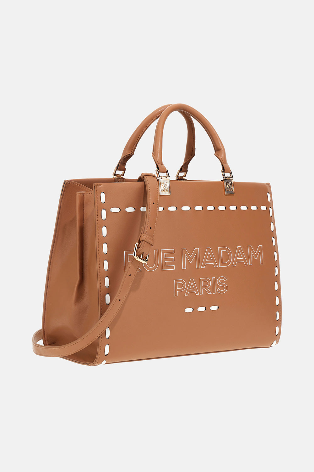 RUE MADAM Borsa ICONIQUE SPRING TOTE-Cognac