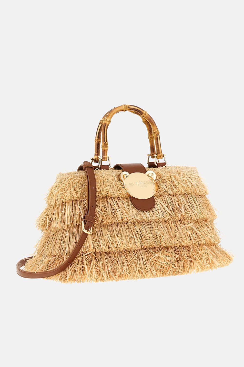 RUE MADAM Borsa RIAD FRINGES BASKET-Natural