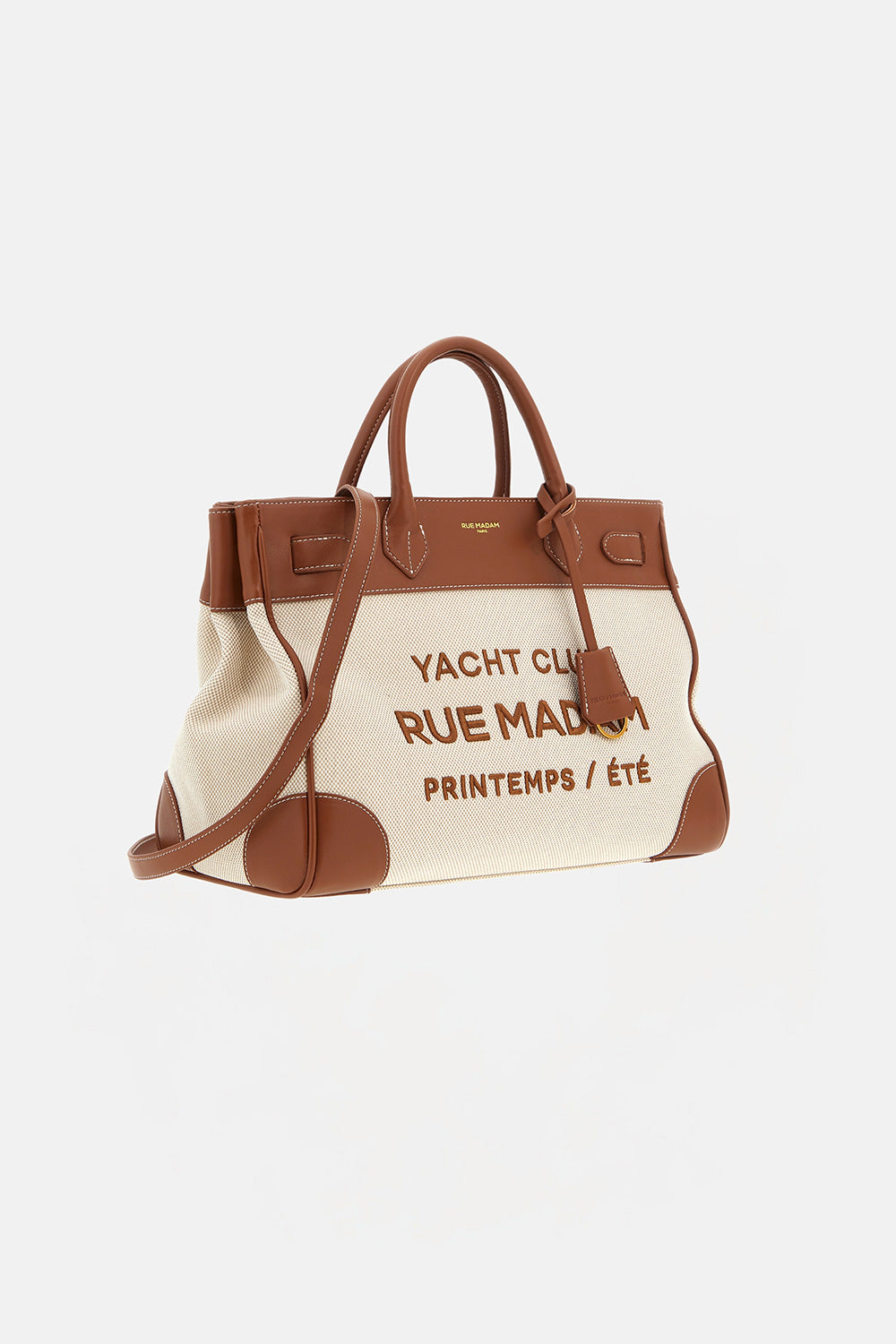 RUE MADAM Borsa RIVIERA TOTE-Canvas Brown