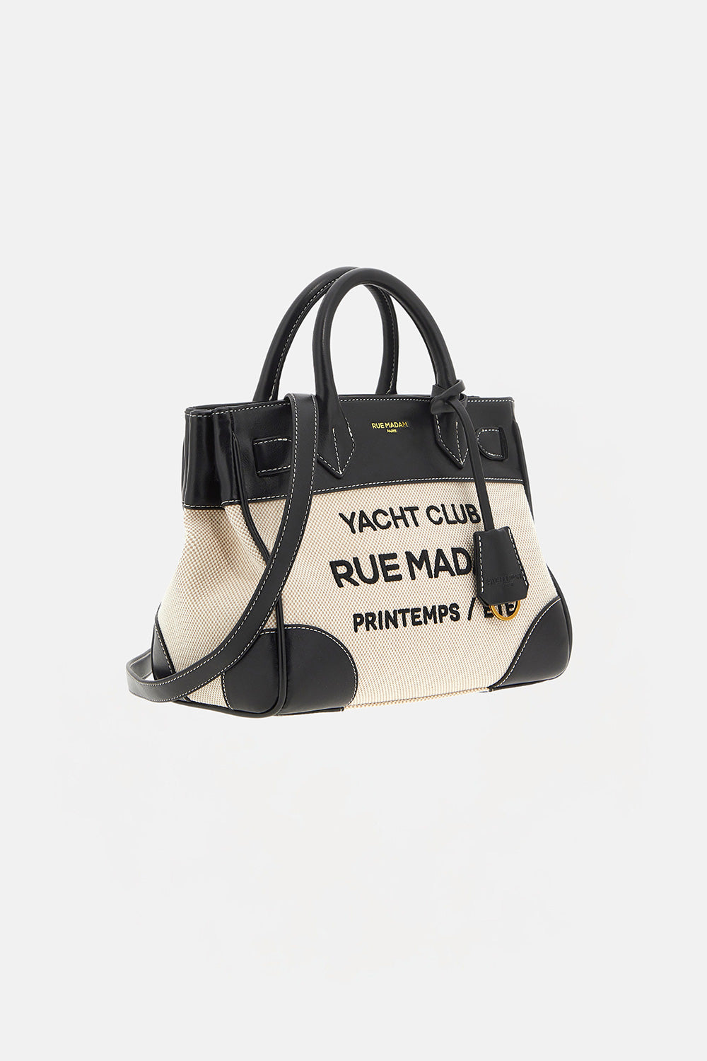 RUE MADAM Borsa RIVIERA MINI TOTE-Canvas Black