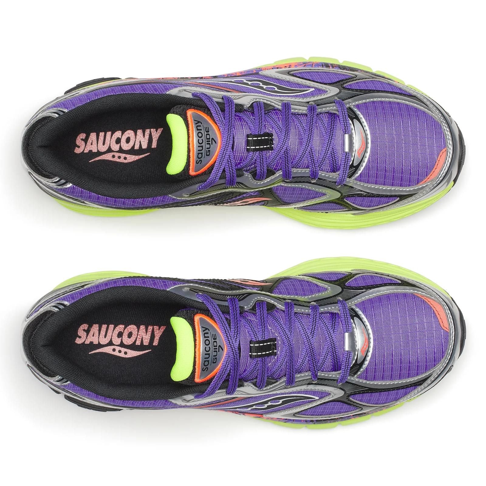 SAUCONY Sneaker Uomo PROGRID GUIDE 7 Hi Octane-Purple Citron