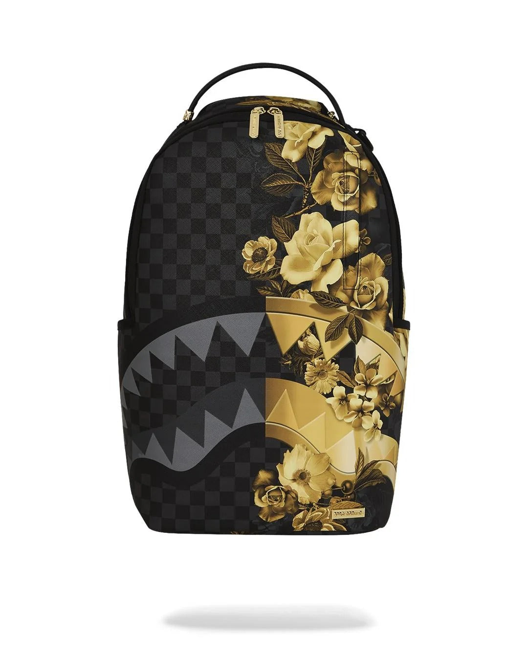 SPRAYGROUND Zaino GOLD FLORAL REMIX-Nero Oro