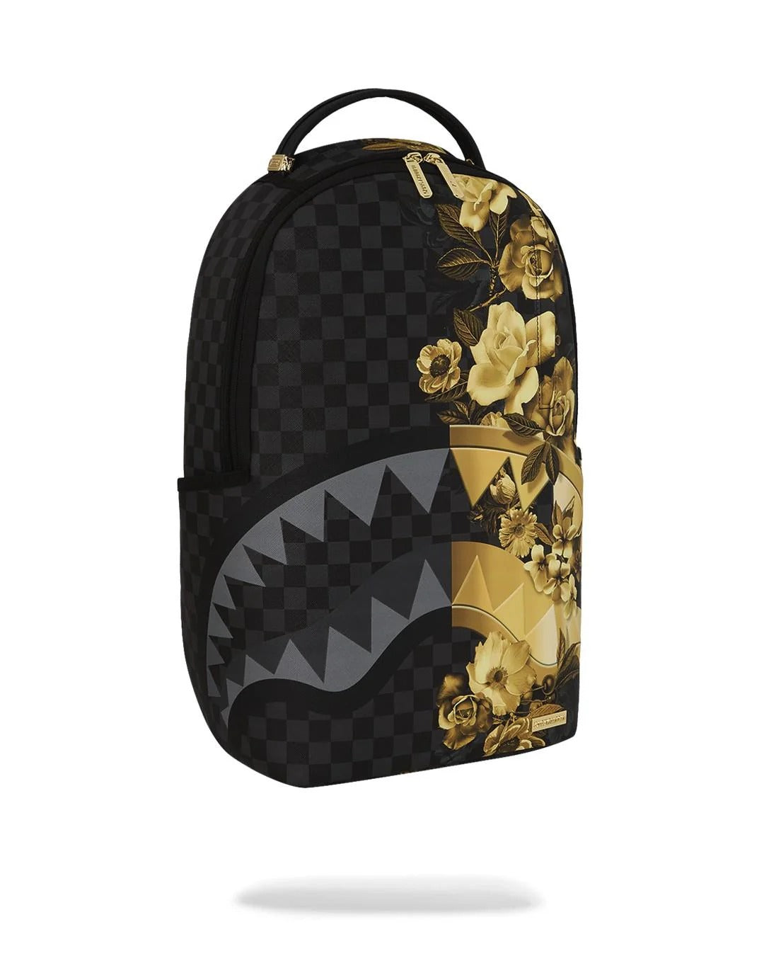 SPRAYGROUND Zaino GOLD FLORAL REMIX-Nero Oro