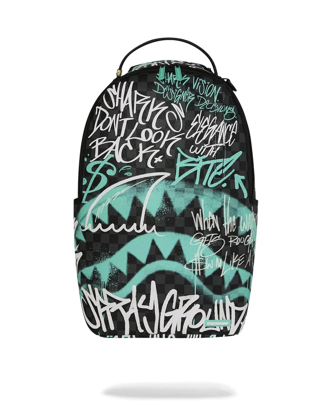 SPRAYGROUND Zaino SPRAY POETRY III-Nero Verde Acqua