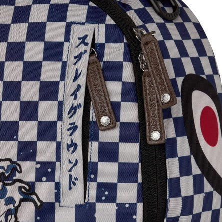 SPRAYGROUND Zaino ICHIMATSU-MOYO CAMOKAWA-Blu Bianco