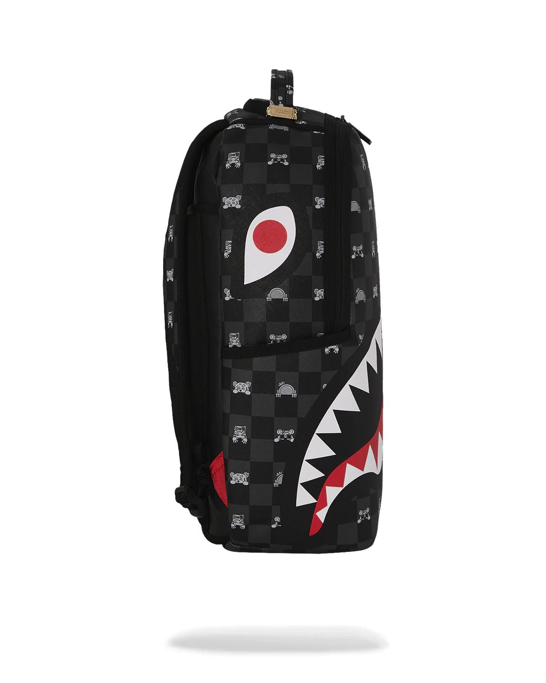 SPRAYGROUND Zaino PEEKING CHARACTER CHECK-Nero Grigio