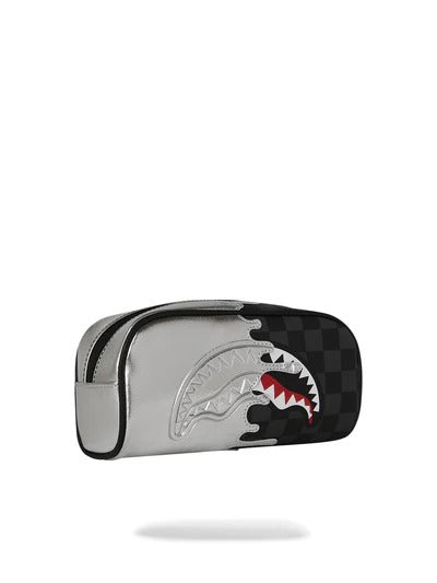 SPRAYGROUND Beauty SILVER SIDE DRIP BLACK CHECK PENCIL-Nero Argento