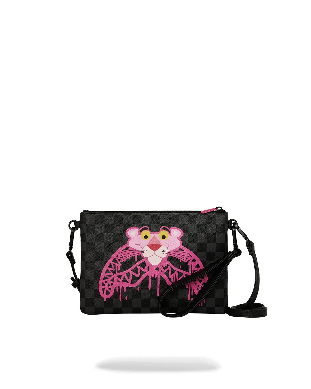 SPRAYGROUND Pochette PINK PANTHER DRIPPY DIAMONDS-Nero Rosa