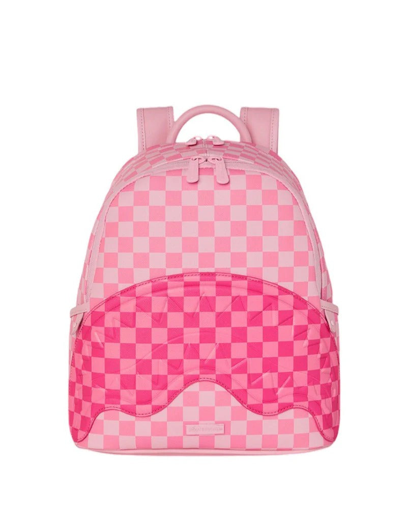 SPRAYGROUND Zainetto Pink Sharks in Paris Patch-Rosa