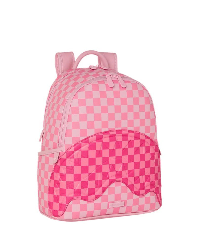 SPRAYGROUND Zainetto Pink Sharks in Paris Patch-Rosa