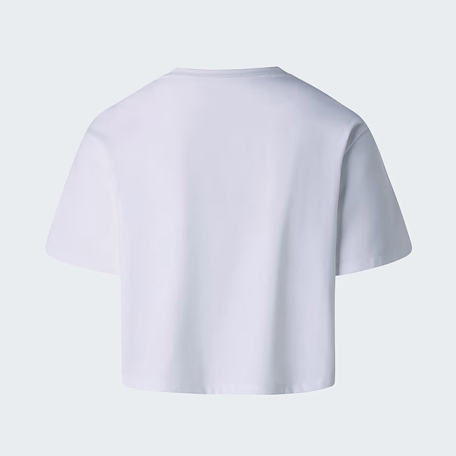THE NORTH FACE T-SHIRT Donna EVOLUTION SIMPLE DOME CROPPED-Tnf White