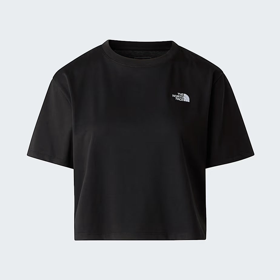 THE NORTH FACE T-SHIRT Donna EVOLUTION SIMPLE DOME CROPPED-Tnf Black
